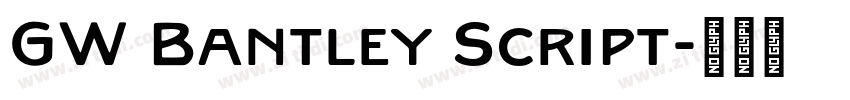 GW Bantley Script字体转换 GW Bantley Script字体转换